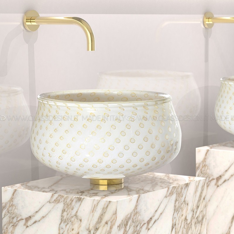 GLASS DESIGN OTTICO MURANO LUX LAVABO