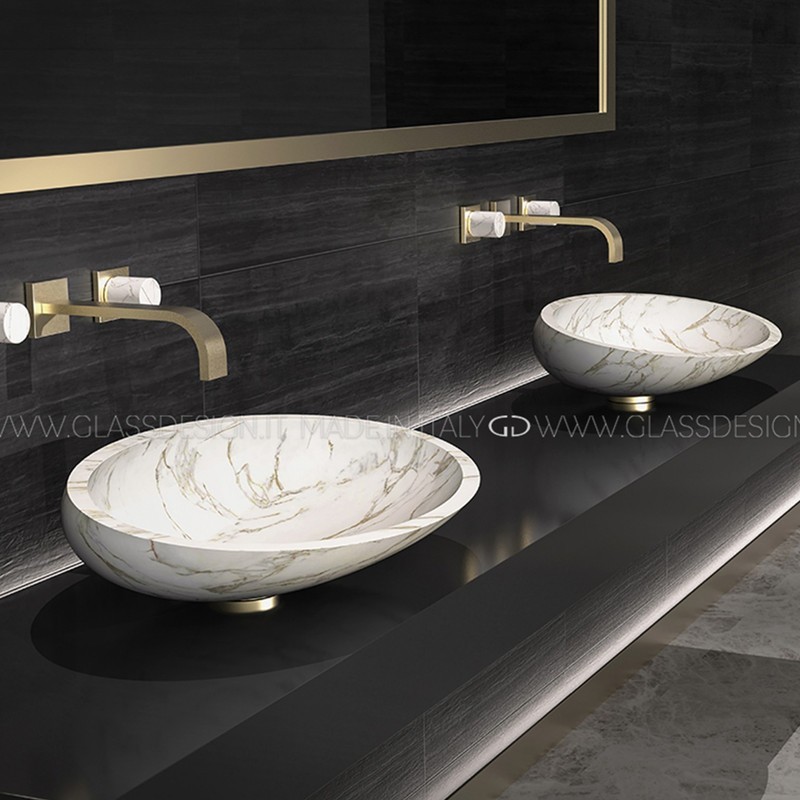 GLASS DESIGN KOOL MAX MARBLE LAVABO