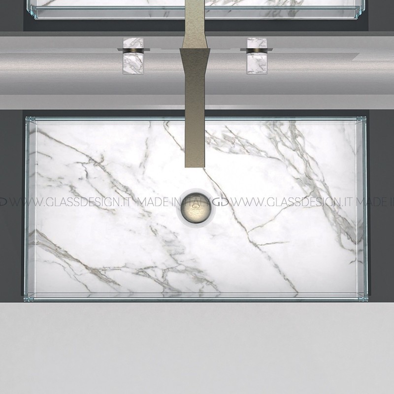 GLASS DESIGN SKYLINE MARBLE XL LAVABO